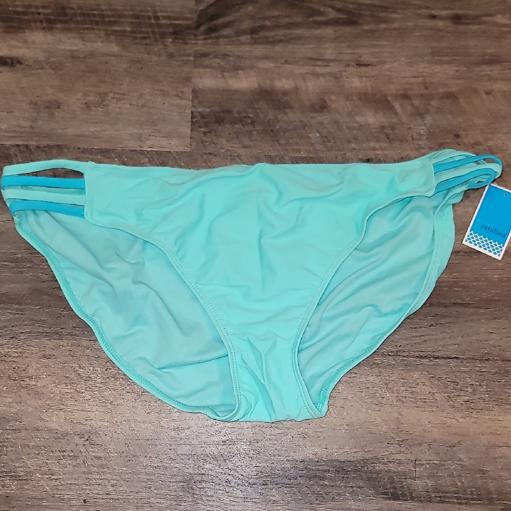 Aqua Bikini Bottom by Collections By Catalina